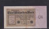 Weimarer Republik, Reichsbank, 5 Milliarden Mark Ro.112b, DEU-132b, Firmendruck FZ: X, -