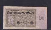 Weimarer Republik, Reichsbank, 5 Milliarden Mark Ro.112b, DEU-132b, Firmendruck FZ: R, -