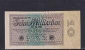 Weimarer Republik, Reichsbank, 10 Milliarden Mark Ro.113a, DEU-134a, Reichsdruck Serie: D, -