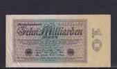 Weimarer Republik, Reichsbank, 10 Milliarden Mark Ro.113a, DEU-134a, Reichsdruck Serie: A, -