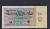 Weimarer Republik, Reichsbank, 10 Milliarden Mark Ro.113c, DEU-134c, Firmendruck, FZ: A, schwarz, -