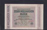 Weimarer Republik, Reichsbank, 10 Milliarden Mark Ro.114c, DEU-136b, Wz. Ringe, FZ: WB, -