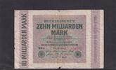 Weimarer Republik, Reichsbank, 10 Milliarden Mark Ro.114c, DEU-136b, Wz. Ringe FZ. WB, -