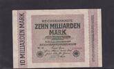 Weimarer Republik, Reichsbank, 10 Milliarden Mark Ro.114d, DEU-136c, Wz. Sterne mit S FZ. RL, -