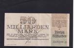 Weimarer Republik, Reichsbahn, 50 Milliarden Mark Reichsverkehrsministerium Zweigstelle Bayern, München, Wz. Wellenbündel, -
