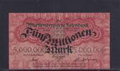 Deutsches Reich, Württembergische Notenbank, 5 Millionen Mark WTB-19, Stuttgart, Serie: C, -