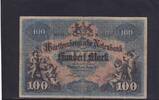 Deutsches Reich, Württemberg, Notenbank, 100 Mark Stuttgart, WTB-10b mit Handunterschrift Lotter, -
