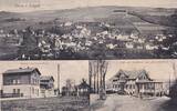 Deutsches Reich, Sachsen, Ansichtskarte Wiesa, Bahnhof, Cafe, -