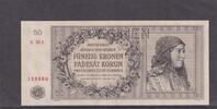 Deutsches Reich, Drittes Reich, 50 Kronen Ro.564b,ZWK-16b, mit Perforation SPECIMEN, -
