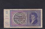 Deutsches Reich, Drittes Reich, 5 Kronen Ro.557b, ZWK-8b, Serie: A, mit Maschinenstempel, -