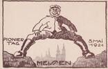 Deutsches Reich, Sachsen, Ansichtskarte Künstlerkarte Meißen, Meissen, Pioniertag 1921 -