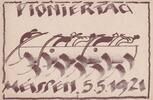 Deutsches Reich, Sachsen, Ansichtskarte Künstlerkarte Meißen, Meissen, Pioniertag 1921 -