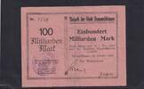 Weimarer Republik, Baden, 100 Milliarden Mark Donaueschingen, Gemeinderat, -