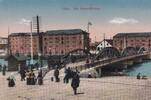 Lettland Ansichtskarte Libau, Hansa Brücke, -