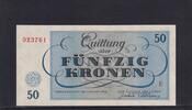 Deutsches Reich, Drittes Reich, 50 Kronen Ghetto Theresienstadt, -