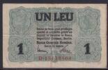 Deutsches Reich, Kaiserreich, Rumänien, 1 Leu Ro.474b KN 8 stellig, Deutsche Besatzung im I. Weltkrieg, -