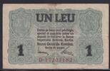 Deutsches Reich, Kaiserreich, Rumänien, 1 Leu Ro.474b KN 8 stellig, Deutsche Besatzung im I. Weltkrieg, -