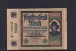 Deutsches Reich, Weimarer Republik, 5000 Mark Ro.76, DEU-87, -