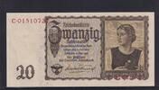 Deutsches Reich, Drittes Reich, 20 Reichsmark Ro.178, DEU-215, Serie: C, -