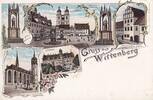 Sachsen-Anhalt Ansichtskarte, Litho, Wittenberg, -