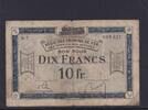 Besetztes Rheinland, 10 Francs Französisch-Belgische Eisenbahnverwaltung, Serie: A.7, -