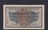 Bayern, 50000 Mark Bayerische Notenbank München, -
