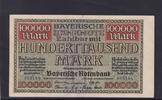 Bayern, 100000 Mark Bayerische Notenbank München, -