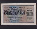 Bayern, 5000 Mark Bayerische Notenbank München, -