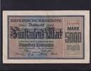Bayern, 5000 Mark Bayerische Notenbank München, -