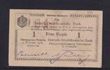 Deutsche Kolonien, Deutsch-Ostafrika, 1 Rupie Ro.928q, DOA-30a, Serie: W2, Firmem Wz. eine Zeile, -