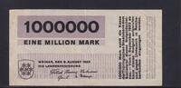Weimarer Republik, Weimar, Landesregierung, 1 Million Mark Bauhaus, Entwurf Herbert Bayer, Serie: F, -