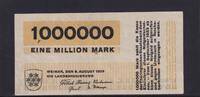 Weimarer Republik, Weimar, Landesregierung, 1 Million Mark Bauhaus, Entwurf Herbert Bayer, Serie: G, -