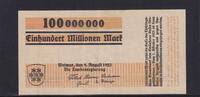 Weimarer Republik, Weimar, Landesregierung, 100 Millionen Mark Bauhaus, Entwurf Herbert Bayer, Serie: B, -
