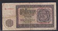 Deutschland, DDR, 5 Deutsche Mark Ro.349a, DDR-11a, Serie: DA, -