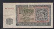 Deutschland, DDR, 5 Deutsche Mark Ro.349a, DDR-11a, Serie: GE, -