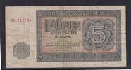 Deutschland, DDR, 5 Deutsche Mark Ro.349b, DDR-11b, Serie: YA, Ersatznote, -