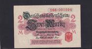 Deutsches Reich, Kaiserreich, 2 Mark Ro.52a, DEU-59a, Erste Kriegsausgabe, ohne Unterdruck, Siegel rot, Serie:166, -