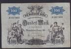 Baden, Badische Bank, 100 Mark Mannheim, , -