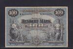 Bayern, 100 Mark München, Bayerische Notenbank, mit vorgedruckter 1, -