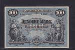 Bayern, 100 Mark München, Bayerische Notenbank, KN mit vorgedruckter 1, -