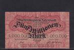 Württemberg, 5 Millionen Mark Stuttgart, Württembergische Notenbank, -