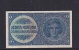 Drittes Reich, Böhmen und Mähren, 1 Krone Ro.556c, ZWK-7c, ohne Stempel, mit Unterdruck, -