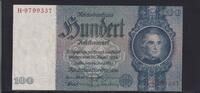 Deutsches Reich, Drittes Reich, 100 Reichsmark Ro.176a, Deu-211a, Friedensdruck, Udr.-Bst. E, Serie: H, -