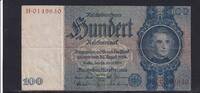Deutsches Reich, Drittes Reich, 100 Reichsmark Ro.176a, Deu-211a, Friedensdruck, Udr.-Bst. F, Serie: H, -