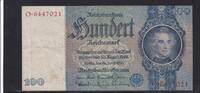 Deutsches Reich, Drittes Reich, 100 Reichsmark Ro.176a, Deu-211a, Friedensdruck, Udr.-Bst. G, Serie: O, -