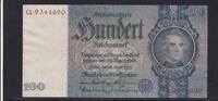 Deutsches Reich, Drittes Reich, 100 Reichsmark Ro.176a, Deu-211a, Friedensdruck, Udr.-Bst. G, Serie: Q, -
