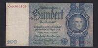 Deutsches Reich, Drittes Reich, 100 Reichsmark Ro.176a, Deu-211a, Friedensdruck, Udr.-Bst. G, Serie: O, -