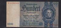 Deutsches Reich, Drittes Reich, 100 Reichsmark Ro.176a, Deu-211a, Friedensdruck, Udr.-Bst. U, Serie: E -