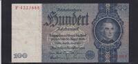 Deutsches Reich, Drittes Reich, 100 Reichsmark Ro.176a, Deu-211a, Friedensdruck, Udr.-Bst. V, Serie: F -