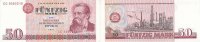 Deutschland, DDR 50 Mark 1971 Ro.360a Typensatz leicht gebraucht II+ 4,99 EUR prix TTC + 7,00 EUR frais d'envoi